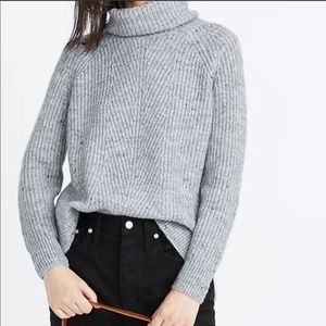 Madewell Donegal Mercer Turtleneck sweater in coziest yarn